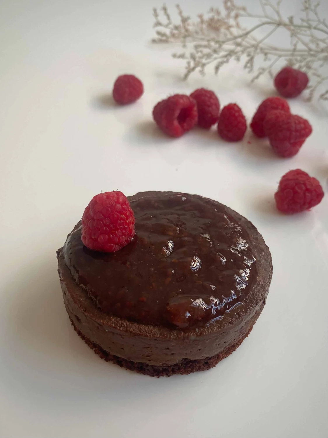 Mini torta de chocolate, fotografia do cardápio oficial Fioca